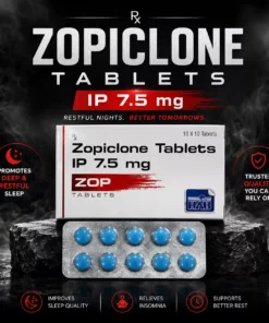 BUY ZOPICLONE 7.5MG X 20 TABS BY HAB PHARMA